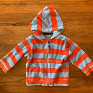 Mini Boden Toweling Hooded Sweatshirt